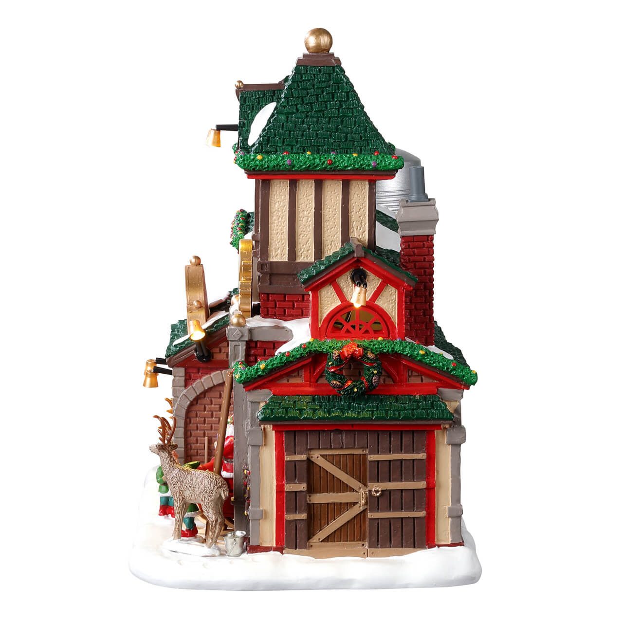 LEMAX Santa's Reindeer Stables, Battery Operated (4.5V) #25926